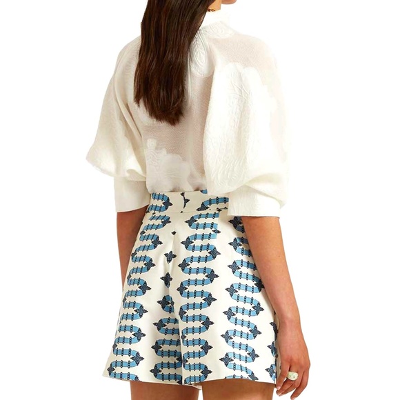 La DoubleJ High Waisted Cotton Stretch Big Butt Shorts In Scirocco Ivory Size S - Picture 2 of 11